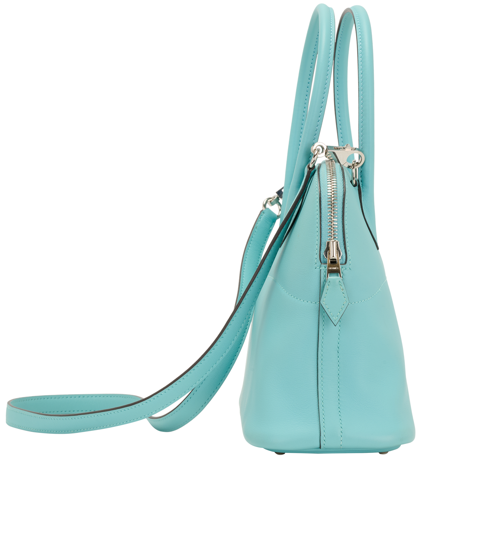 Bolide 27 In Swift Bleu Atoll, &pound;3,600, Handbags, Blue, Leather, Side view